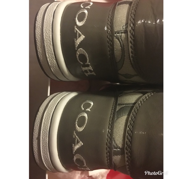 Coach sneakers with small heel. Never worn - Picture 3 of 6